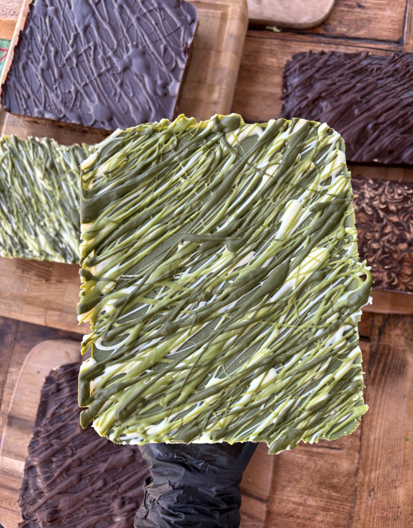 MATCHA & WHITE CHOC BROWNIES (free shipping)